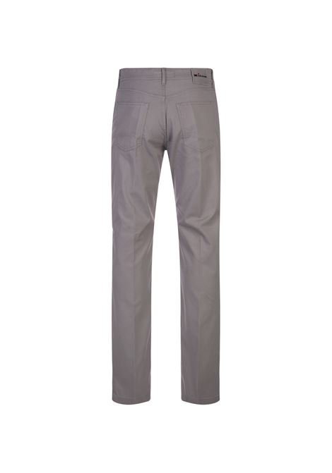 Grey 5 Pocket Straight Leg Trousers KITON | UPNJS1K0644D04