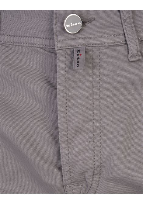 Pantaloni 5 Tasche a Gamba Dritta Grigi KITON | UPNJS1K0644D04