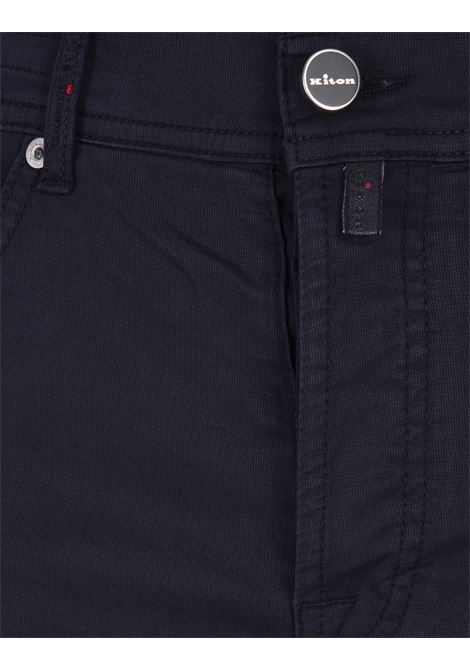 Night Blue 5 Pocket Straight Leg Trousers KITON | UPNJS1K0644D07