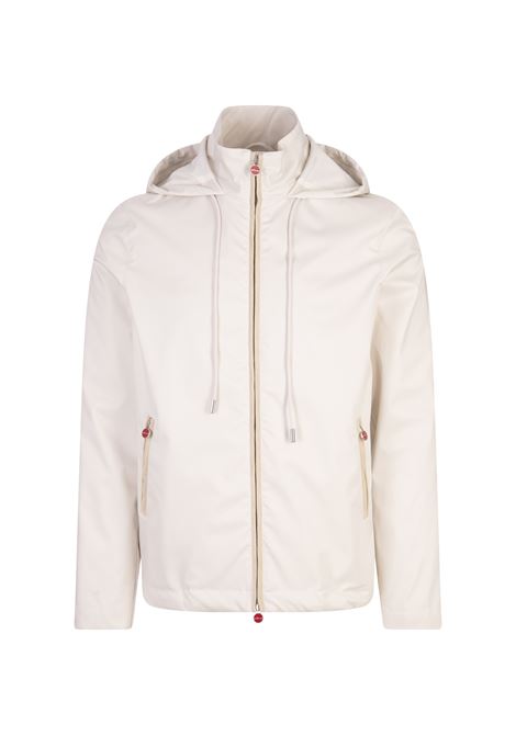 Lightweight Jacket in White Technical Fabric KITON | UW1780V0835C01