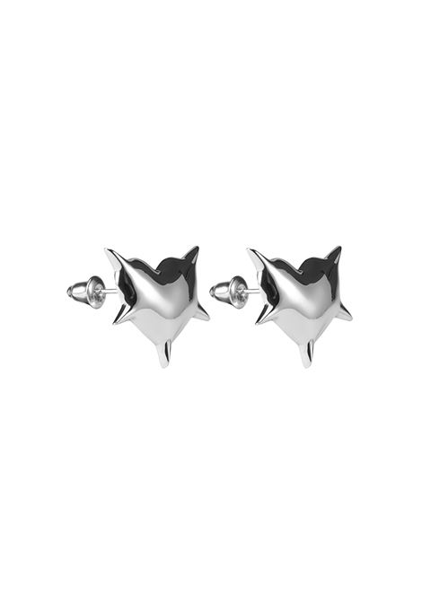Orecchini Heart Punched Bullet Silver LAG WORLD | HEART PUNCHED EARRINGSSILVER