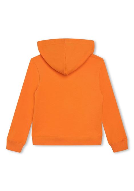 Orange Hoodie With Lanvin Curb Logo LANVIN ENFANT | N30058419