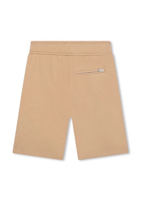 Beige Shorts with Logo and Curb Motif LANVIN ENFANT | N30077276