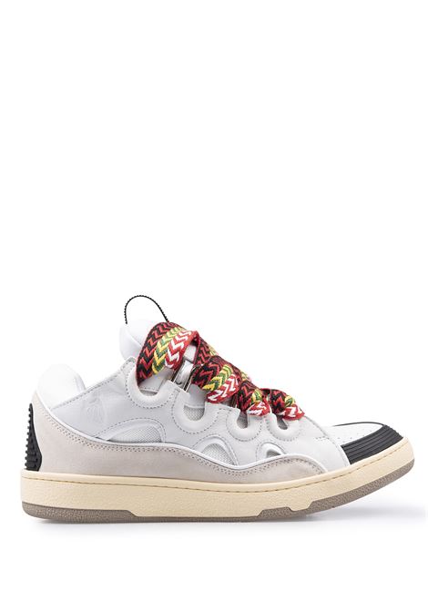 Curb Sneakers In White Leather LANVIN | FM-SKRK11-DRA2-A2000