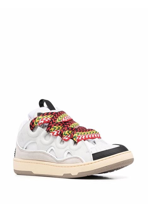Curb Sneakers In White Leather LANVIN | FW-SKDK02-DRA2-A2100