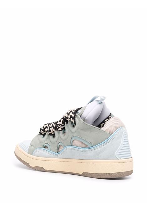 Curb Sneakers In Light Blue Leather LANVIN | FW-SKDK02-DRA2-A2121