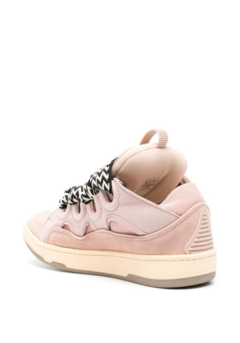 Curb Sneakers In Pink Leather LANVIN | FW-SKDK02-DRA2-A2151