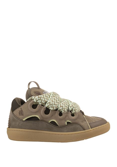 Curb Sneakers In Green Leather LANVIN | FW-SKDK02-DRAG-A21650