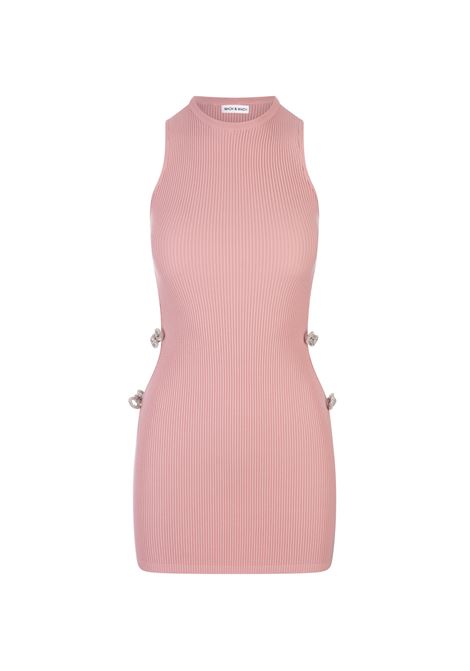 Pink Stretch Mini Dress With Applications MACH & MACH | R24-KD102-KN013CY