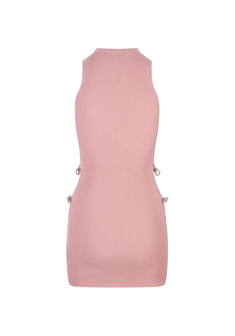 Pink Stretch Mini Dress With Applications MACH & MACH | R24-KD102-KN013CY