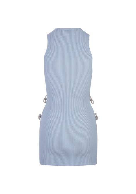 Light Blue Stretch Mini Dress With Applications MACH & MACH | R24-KD102-KN01952