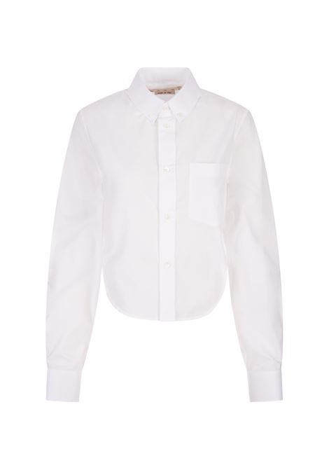 Cropped Shirt In White Cotton MARNI | CAMA0579S0-UTC19300W01