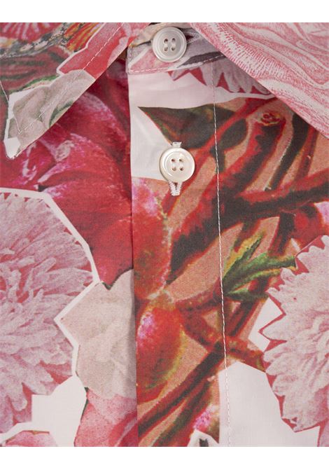 Pink Sleeveless Shirt With Flower Requiem Print MARNI | CAMA0585A0-UTC377REC14