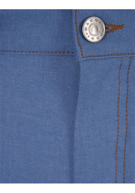 Blue Denim Stretch Flared Trousers MARNI | PAJD0492S0-UTC34100B52
