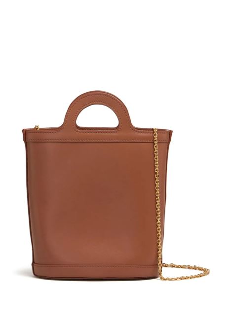 Tropicalia Nano Bucket Bag In Brown Leather MARNI | PHMO0039Q1-LV58900M28
