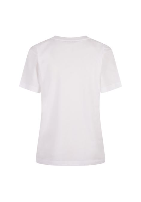 T-Shirt Bianca Con Applicazione a Fiore MARNI | THJE0293PX-UTC01700W01