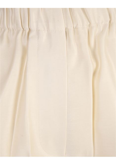 Ivory White Piadena Shorts MAX MARA | 2411141011600001