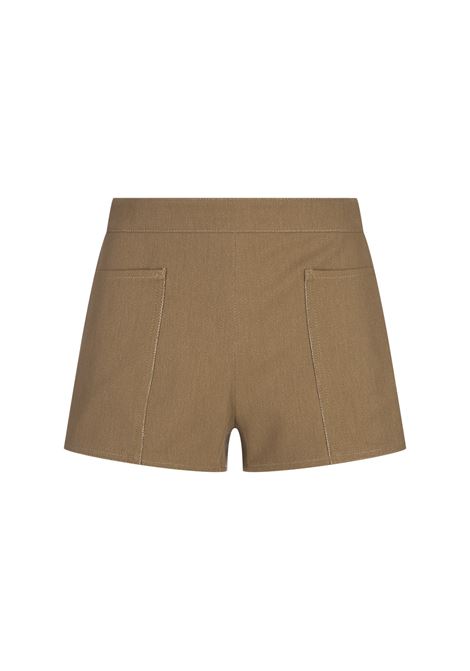 Light Brown Denaro Mini Shorts MAX MARA | 2411141113600002