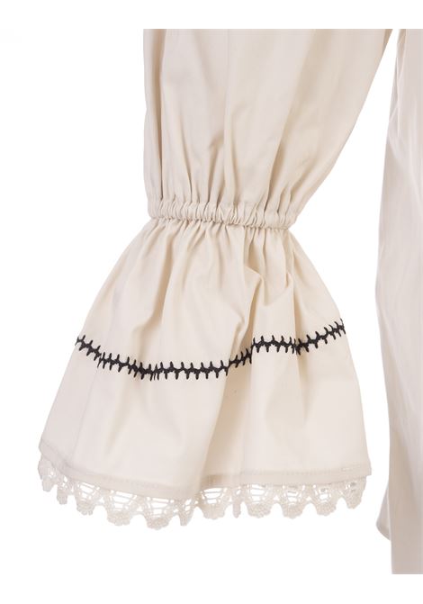 Ivory White Rive Dress MAX MARA | 2411221071600016