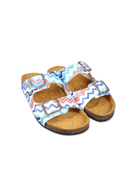 Sandals With Logo And Chevron Pattern MISSONI KIDS | MU0P46-Z1987998