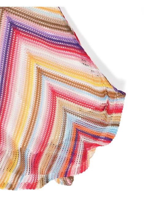 Asymmetrical Multicoloured Knitted Sleeveless Dress MISSONI KIDS | MU1C62-Q0049999