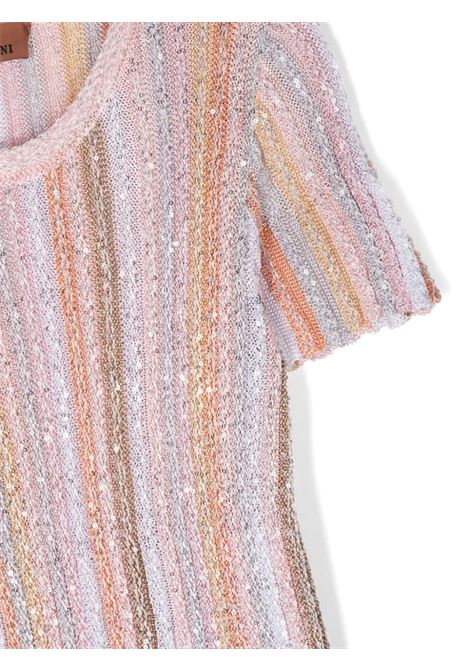 Chevron Knitted Lurex Dress MISSONI KIDS | MU1C91-X0161999