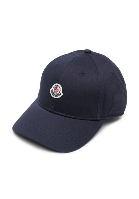 Cappello Da Baseball Blu Navy Con Patch Logo MONCLER ENFANT | 3B000-11 04863742