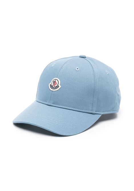 Cappello Da Baseball Azzurro Con Patch Logo MONCLER ENFANT | 3B000-11 0486378H