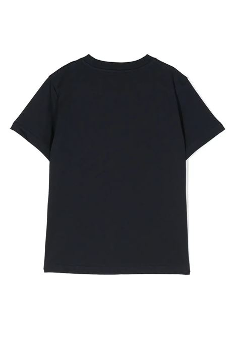 T-Shirt Blu Con Patch Logo MONCLER ENFANT | 8C000-18 83907742