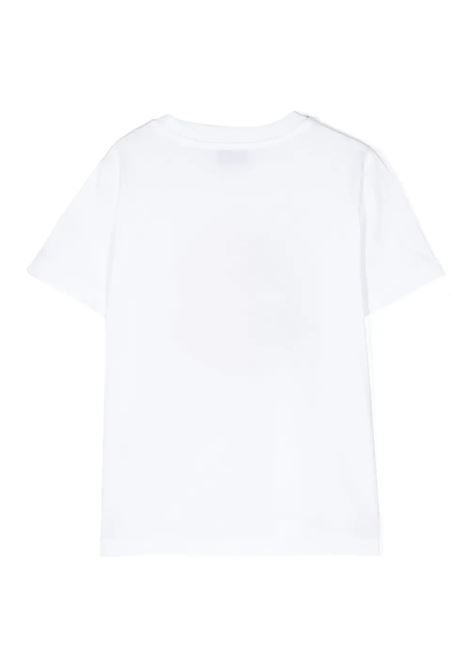 White T-Shirt With Logo Motif MONCLER ENFANT | 8C000-22 89AFV002