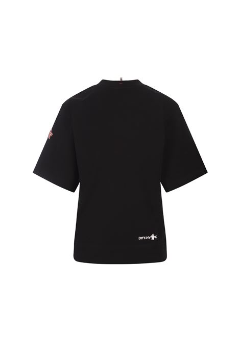 Black T-Shirt With Contrasting Logo MONCLER GRENOBLE | 8C000-02 83927-999