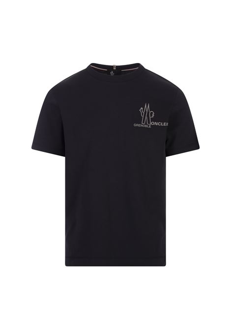 Dark Blue Logoed T-Shirt MONCLER GRENOBLE | 8C000-02 83927773