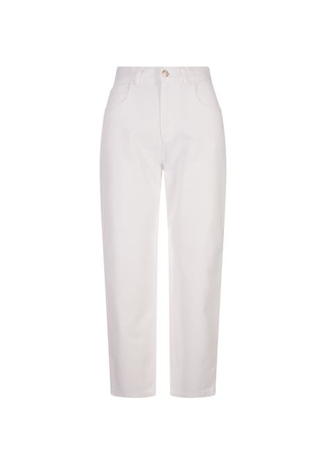 Jeans Corti In Cotone Bull Vintage Bianco MONCLER | 2A000-14 54A77001