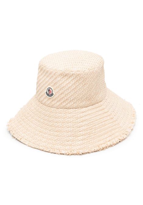 Raffia Bucket Hat With Logo MONCLER | 3B000-36 0U33921E