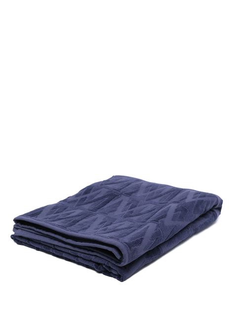 Navy Blue Monogrammed Beach Towel MONCLER | 3D000-04 0U347742