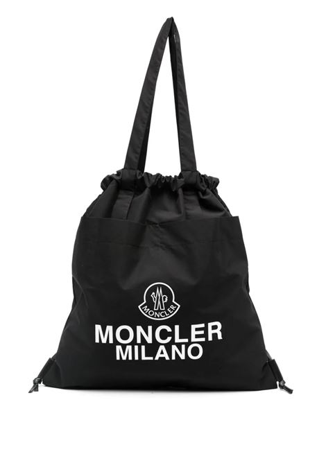 Black Tote Bag With AQ Drawstring MONCLER | Bags | 5A000-07 M4022999