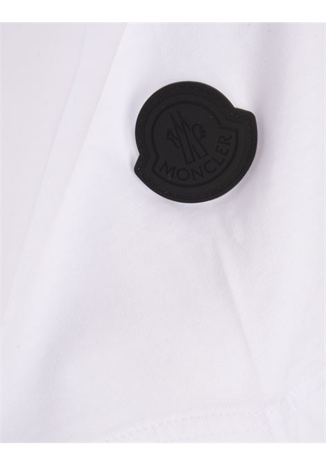 Powder Effect White Logo T-Shirt MONCLER | 8C000-02 89A17001