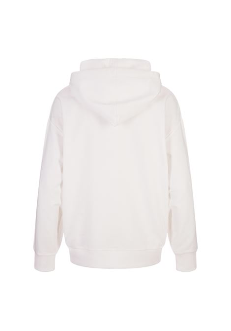 White Hoodie with Embroidered Lettering Logo MONCLER | 8G000-16 89A1K037