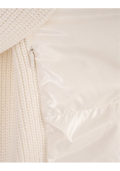 Cardigan Imbottito Bianco In Lana MONCLER | 9B000-02 M1241035