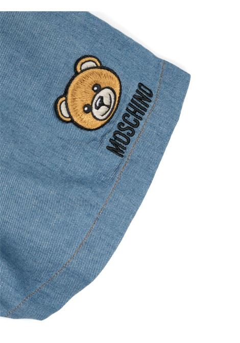 Blue Short Jumpsuit With Moschino Teddy Bear MOSCHINO KIDS | HDT00FL0E2240168