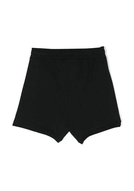 Black Sports Shorts With Logo MOSCHINO KIDS | HRQ002LBA1060100
