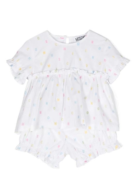 White Set With All-Over Lettering MOSCHINO KIDS | MDG00YLLF0184374