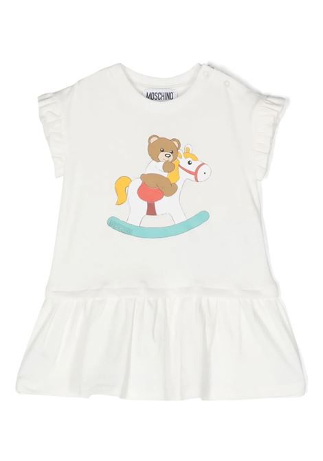 White Moschino Baby Dress MOSCHINO KIDS | MDV0B8LBA0010063