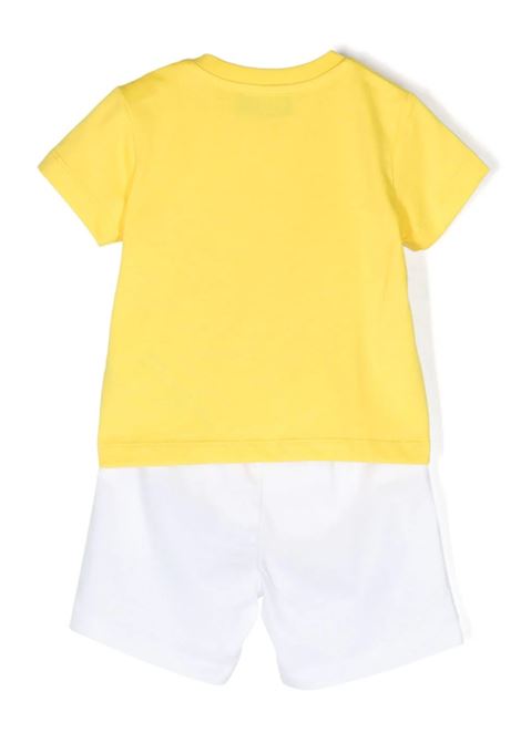 Moschino Teddy Bear Set In White and Yellow MOSCHINO KIDS | MRG00MLAA0283534