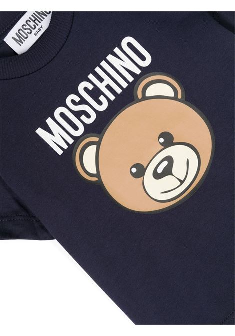 T-Shirt Blu Con Moschino Teddy Bear MOSCHINO KIDS | MUM03YLAA0240016