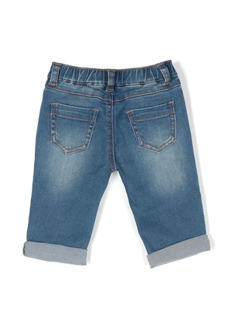 Jeans Teddy Bear In Denim Blu MOSCHINO KIDS | MUP04SLXE4340334