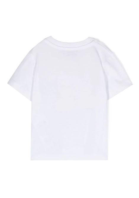 White T-Shirt With Headless Maxi Teddy Toy MOSCHINO KIDS | MYM032LAA3310101
