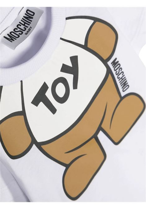 T-Shirt Bianca Con Maxi Teddy Toy Senza Testa MOSCHINO KIDS | MYM032LAA3310101