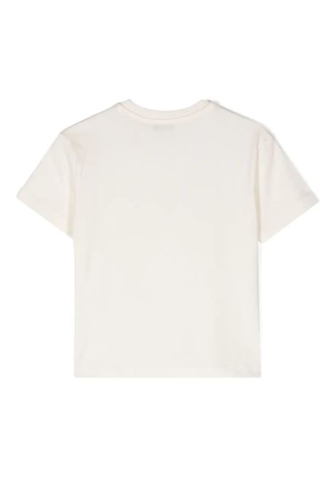 White T-Shirt With Tiger Print MSGM KIDS | S4MSJBTH293013