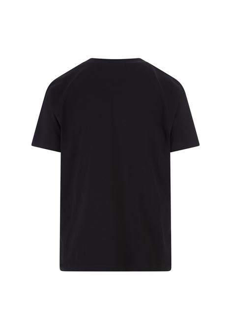 Black T-Shirt With White Micro Logo MSGM | 2000MDM500-20000299